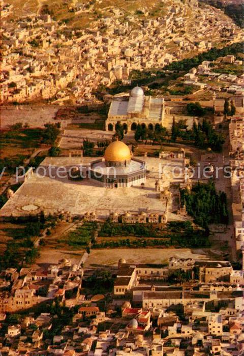 Jerusalem Yerushalayim Fliegeraufnahme Old City Temple Mount Mosque Aksa