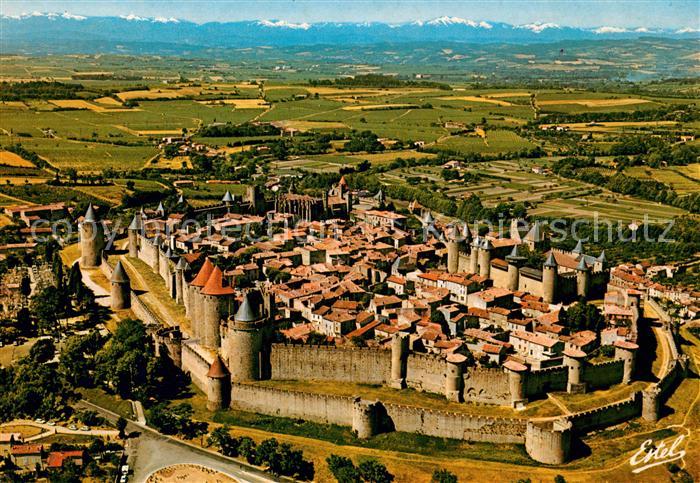 Carcassonne Fliegeraufnahme Chateau Comtal
