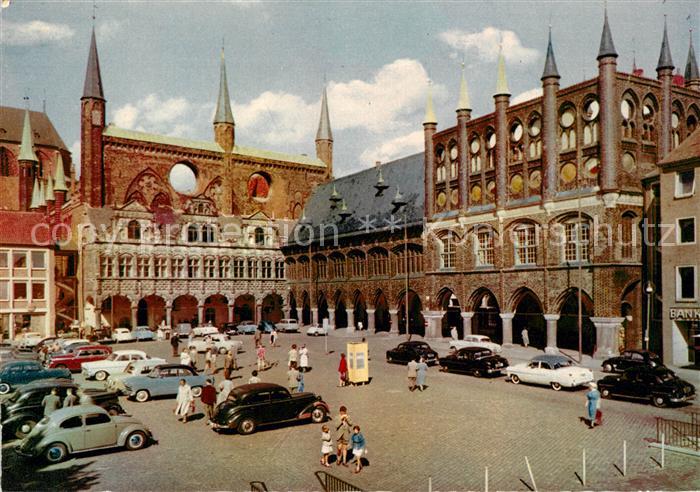 Luebeck Marktplatz Rathaus