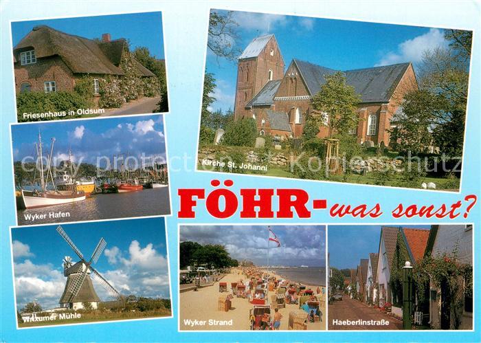 Wyk Foehr Friesenhaus Oldsum Hafen Muehle Haeberlinstrasse