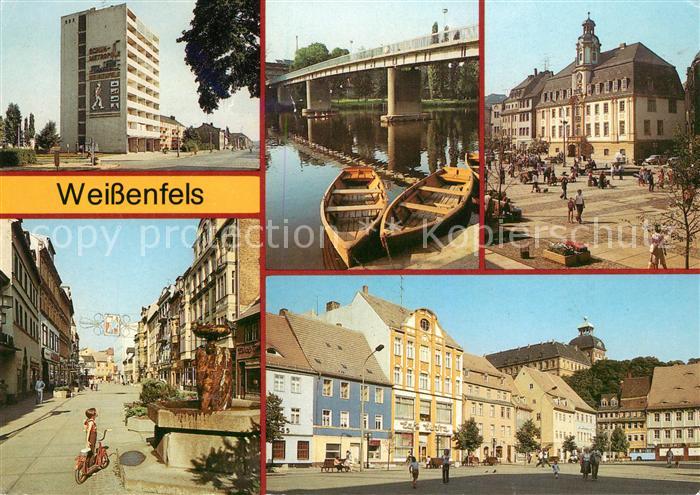 Weissenfels Saale Rathaus Karl-Marx-Platz Schloss Neu-Agustusburg