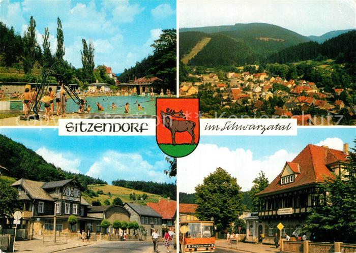 Sitzendorf Thueringen Schwimmbad Erholungsheim Max Kirchner Hotel Zur Linde