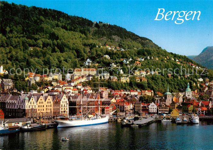 Bergen Norwegen Hafen Statsraad Lehmkuhl