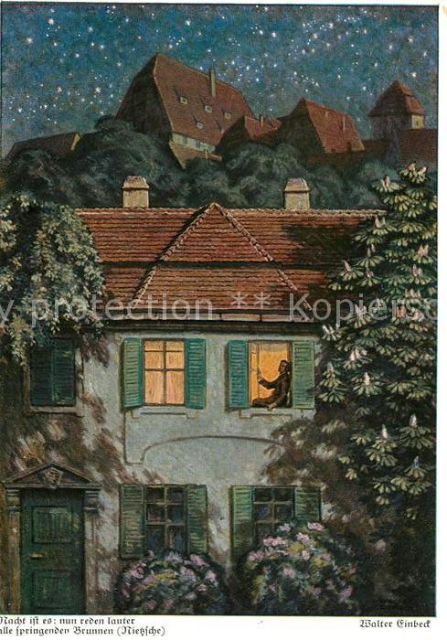 Muenchen Nacht ist es nun reden lauter alle springenden Brunnen Walter Einbeck