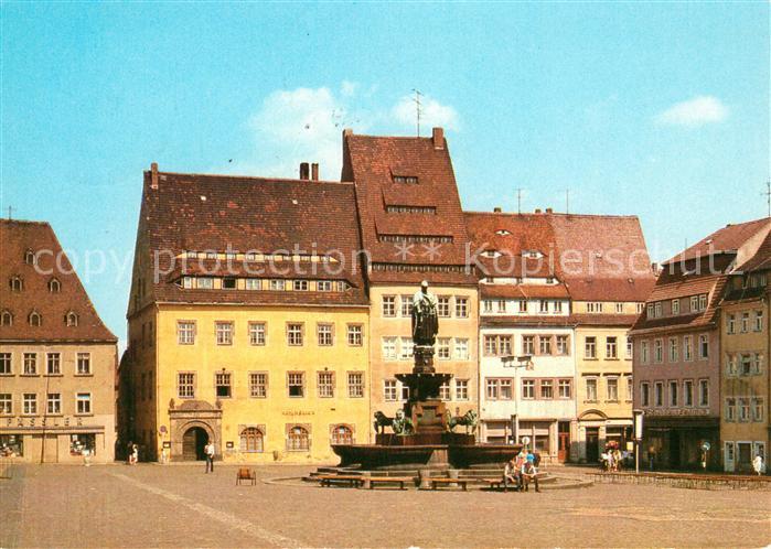Freiberg Sachsen Obermarkt Brunnen Otto der Reiche