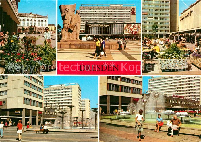 Dresden Verkehrsmuseum Lenindenkmal Prager Strasse