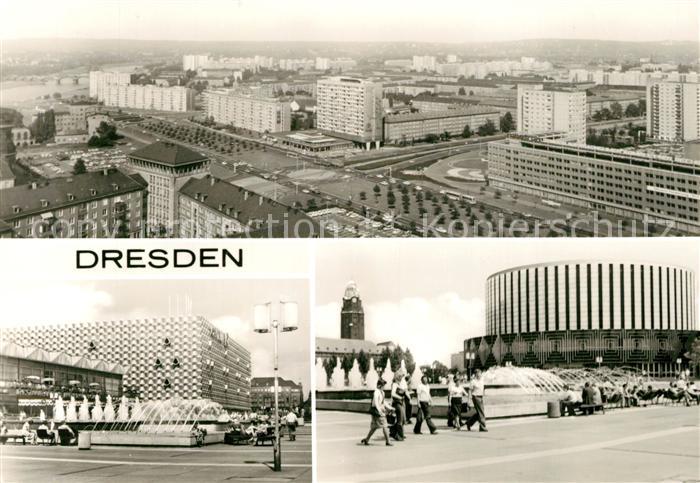 Dresden Rathausturm Kaufhaus Centrum Restaurant International
