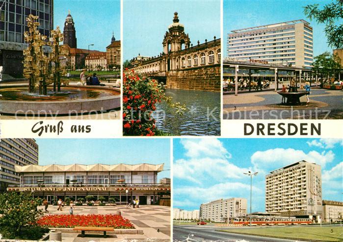 Dresden Zwinger Glasbrunnen Prinaischen Platz