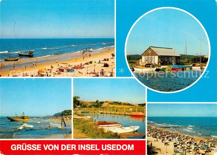 ueckeritz Usedom Bootshafen Achterwasser Koelpinsee Koserow