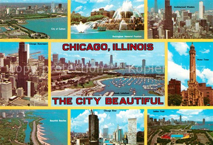 Chicago Illinois Buckingham Memorial Archectural Wonders Soldier Field