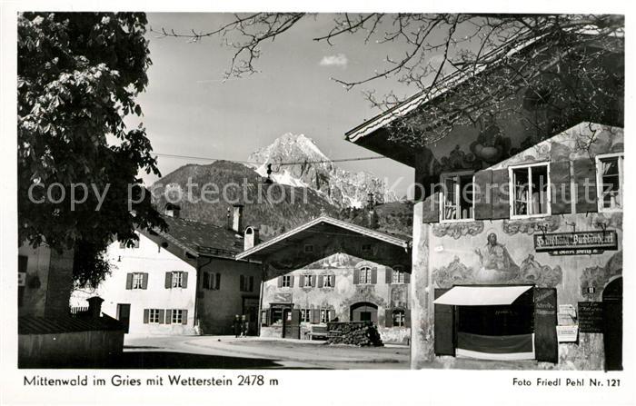 Mittenwald Bayern mit Wetterstein