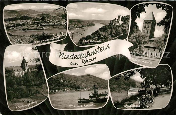 Niederlahnstein Panorama Schloss Stolzenfels Johanniskloster Allerheiligenberg K