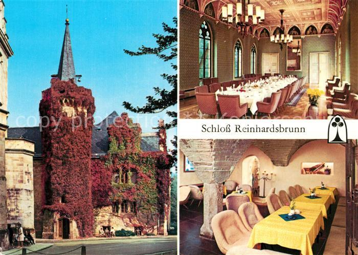 Reinhardsbrunn Schloss Reinhardsbrunn Teilansicht Ahnensaal Schlosskellerbar