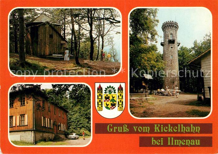 Ilmenau Thueringen Goethehaeuschen Jagdhaus Gabelbach Kickelhahnturm