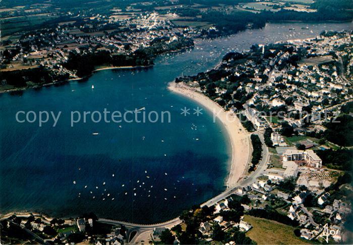 Benodet Sainte Marine La grande plage et l’embouchure de l’Odet Vue aerienne