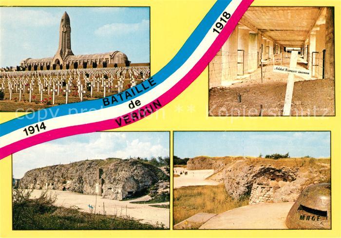 Verdun Meuse Gebeinehalle Der Bajonett Graben Festung Vaux Festung Douaumont