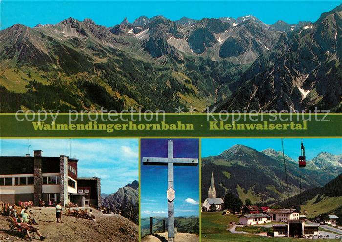 Kleinwalsertal Panorama Walmendingerhornbahn Gipfelkreuz