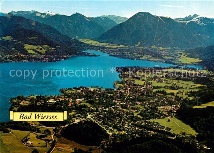 Bad Wiessee Fliegeraufnahme mit Tegernsee und Wallberg