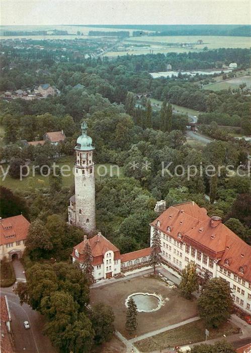 Arnstadt Ilm Schlossruine Neideck und Neues Palais Fliegeraufnahme