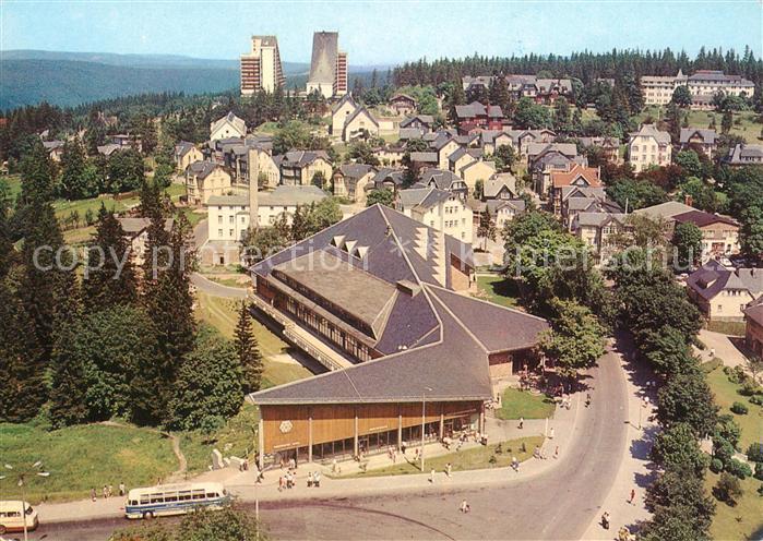 Oberhof Thueringen Blick vom FDGB Erholungsheim Rennsteig