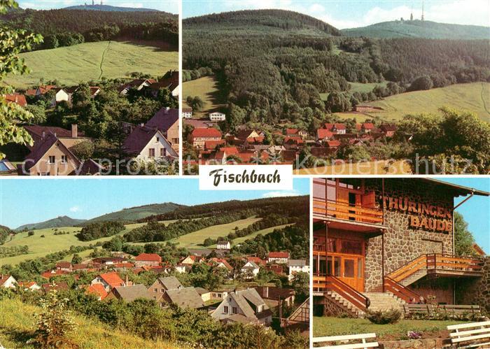 Fischbach Emsetal Teilansichten Thueringen Baude