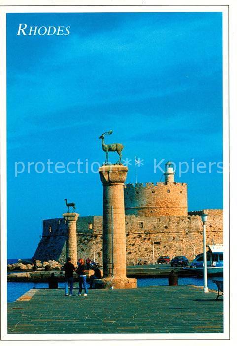 Rhodes Rhodos Greece Festung Saeulen