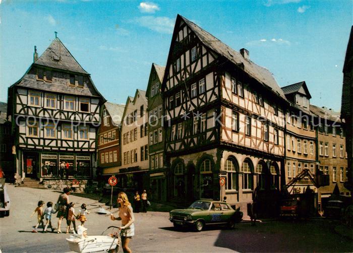 Wetzlar Eisenmarkt mit Wertherhaus und Alte Muenz