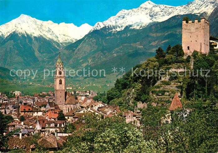 Merano Meran Ansicht mit Pulverturm
