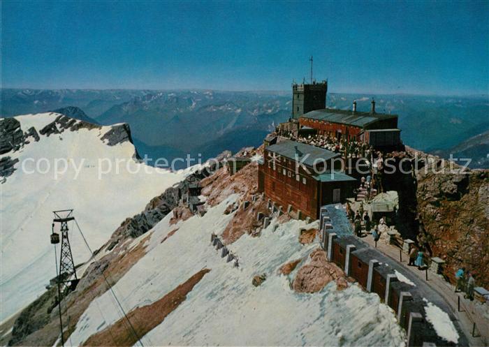 Zugspitze Muenchnerhaus mit Silvrettagruppe Ferwall und Lechtaler Alpen