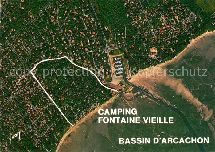 Bassin d Arcachon Vue aerienne Camping Fontaine Vieille