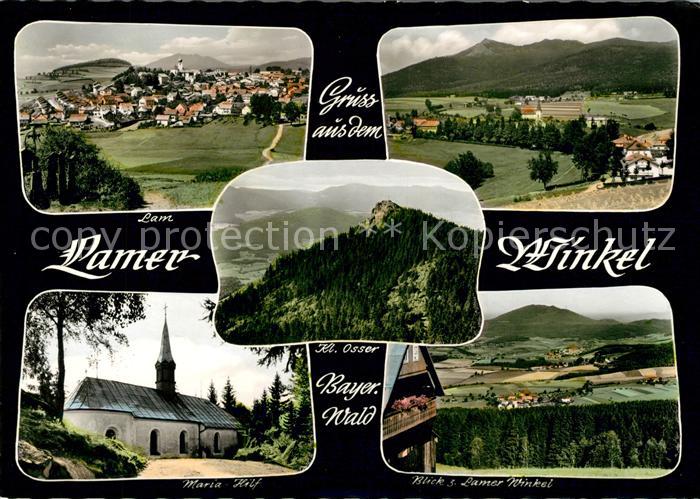 Lam Oberpfalz Panorama Maria Zell Blick zum Lamer Winkel Kl Osser