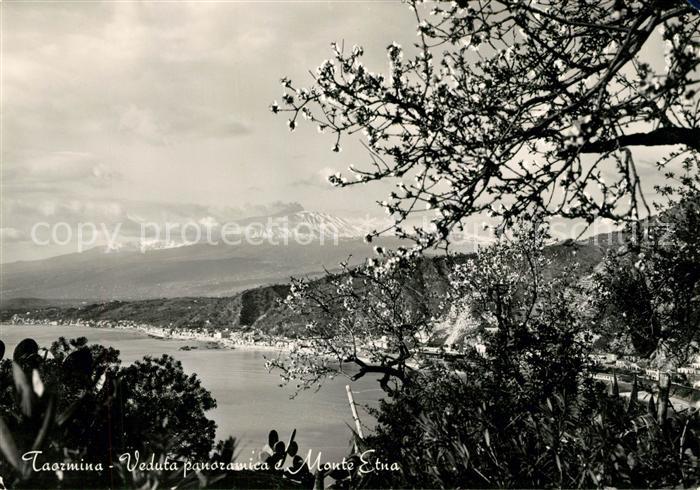 Taormina Sizilien Veduta panoramica e Monte Etna