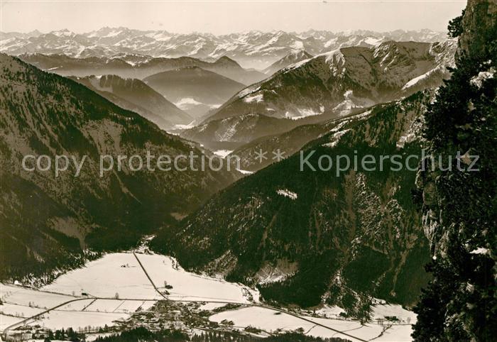 Bayrischzell Blick von der Wendelstein Terrasse mit Zillertaler Alpen