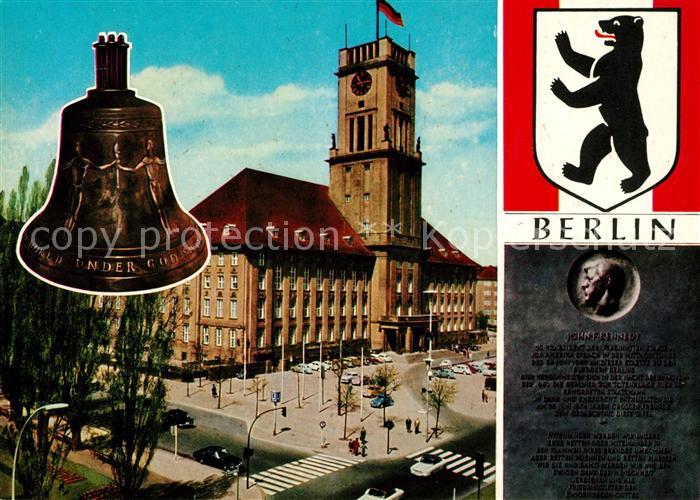 BERLIN  DE Glocke Bahnhof JF Kennedy Gedenktafel