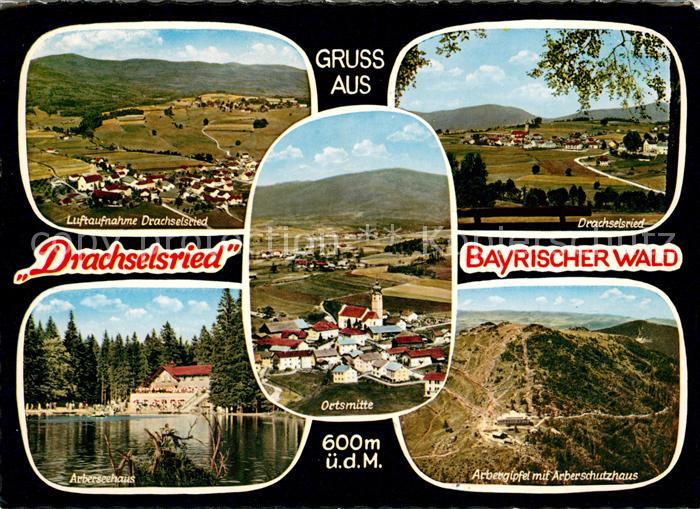 Drachselsried Panorama Arberseehaus Ortsmitte Arbergipfel mit Schutzhaus