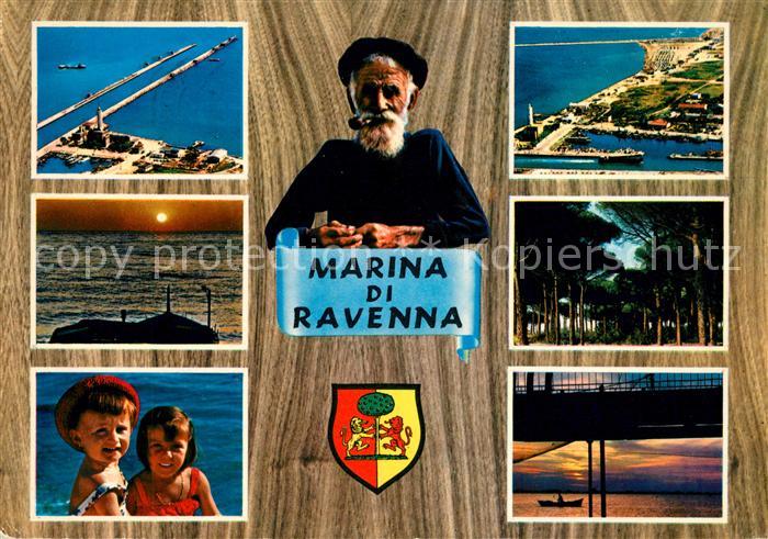 Marina di Ravenna Bacino e Porto Canale Panorama Alba La Pineta Bimbi al mare Ri