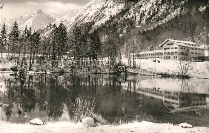Christlessee Landschaftspanorama mit Trettachspitze Berggasthof