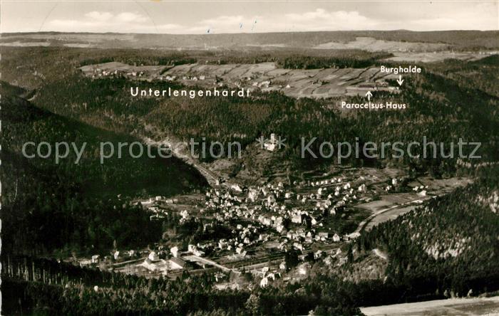 Bad Liebenzell Unterlegenhardt Burghalde Paracelsus Haus Fliegeraufnahme Origina
