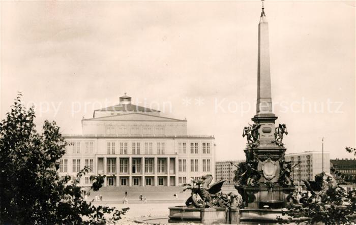 LEIPZIG Sachsen Opernhaus Mendebrunnen