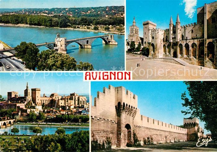 Avignon Vaucluse Pont Saint Benezet Palais des Papes Notre Dame des Doms Tour Ph