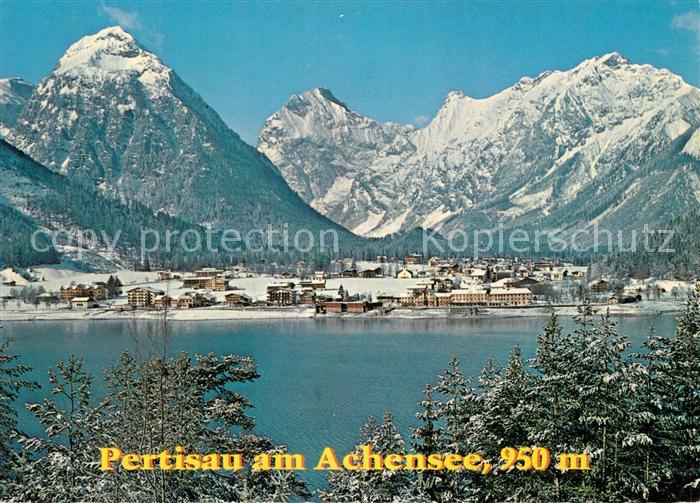 Pertisau Achensee Panorama Wintersportplatz Alpen