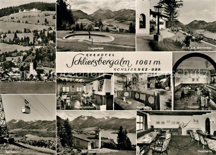 Schliersee Kurhotel Schliersbergalm Seilbahn Kapelle