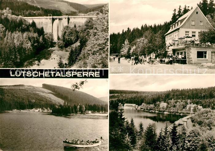 Luetschetalsperre Sperrmauer Stausee Bootfahren Gaststaette Restaurant