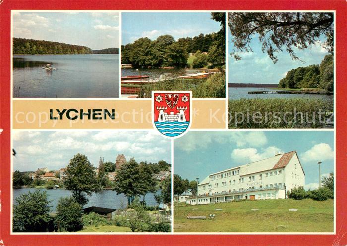 Lychen Zenssee Bootshafen Badestelle Campingplatz Grosser Lychensee Stadtsee Fer