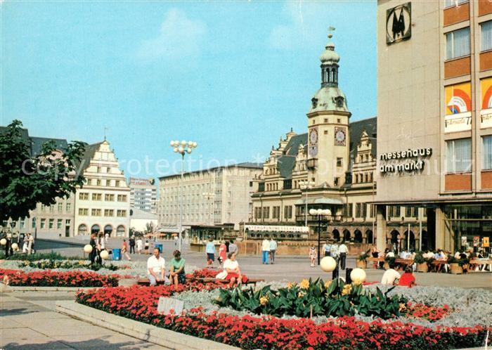 LEIPZIG Sachsen Markt und Altes Rathaus Messestadt