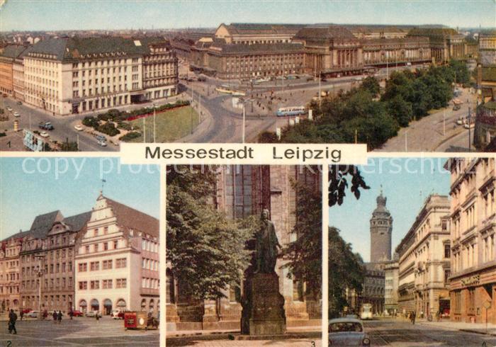 LEIPZIG Sachsen Hauptbahnhof Hotel Astoria Alte Waage Markt Bachdenkmal Thomaski