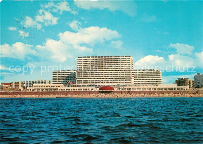 Westerland Sylt Kurzentrum Nordseeheilbad Ansicht vom Meer aus