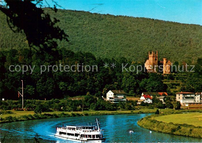 Neckarsteinach Vierburgenstadt Mittelburg Neckar Salonschiff Europa