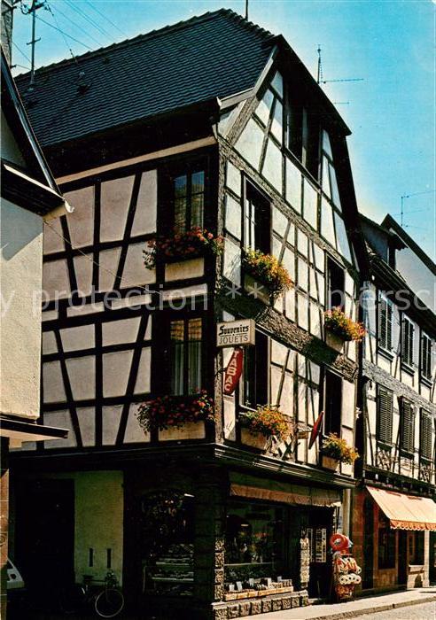 Obernai Bas Rhin Rue du General Gouraud Fachwerkhaeuser