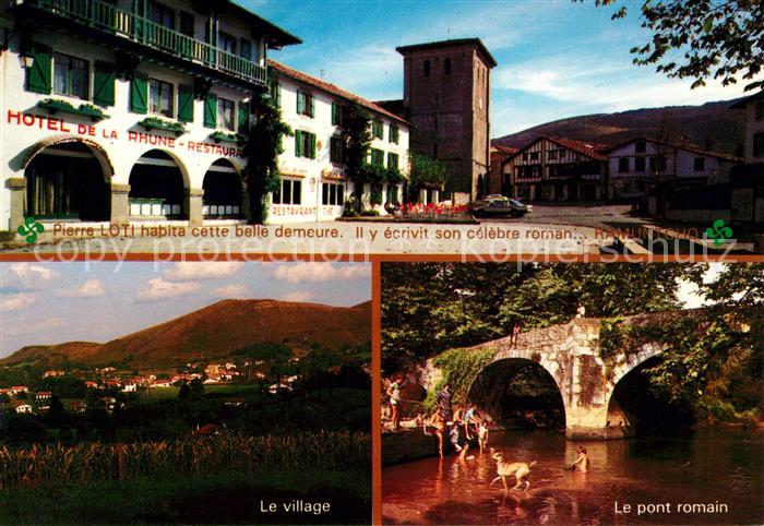 Ascain Hotel de la Rhune Restaurant Village pont romain